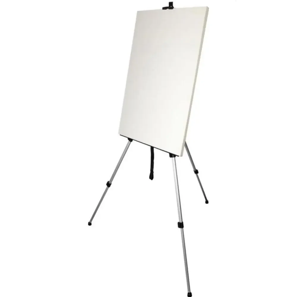Folding Aluminum Easel Triangle Aluminum Easel Display Stand Silver Aluminum